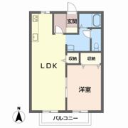 サンライフ八坂 B棟の間取り画像