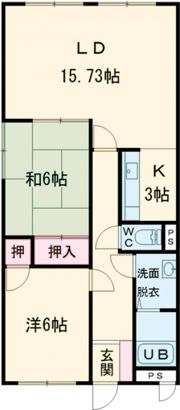 ランドマーク昭和の間取り画像