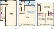 リナージュL青梅市勝沼ガレージハウスの間取り画像