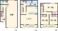 リナージュL青梅市勝沼ガレージハウスの間取り画像