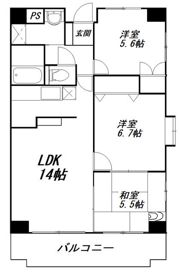 アトラクトマンショントムロの間取り画像