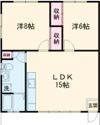 ハラダハイツの間取り画像