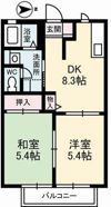 シャーメゾンわかばD棟の間取り画像