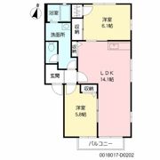 クレール高城新町 D棟の間取り画像
