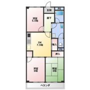OS・SKYマンション植田南の間取り画像