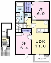 セゾン ジェルメ Ⅱの間取り画像