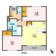 プランドールタウン若木 Aの間取り画像
