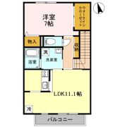 クレアー B棟の間取り画像