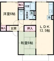 セジュールソシア B棟の間取り画像