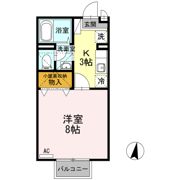 パル秋篠 B棟の間取り画像