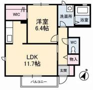 ブランシェ八雲B棟の間取り画像