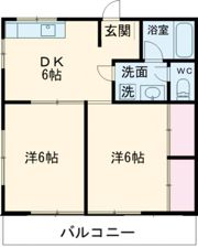 山崎ハイツの間取り画像