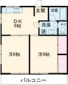 山崎ハイツの間取り画像