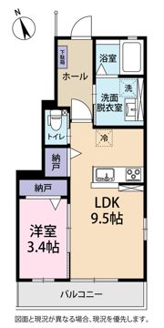 Forest伏見Aの間取り画像