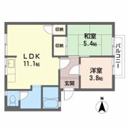 グリーンハイツしあわせの間取り画像