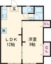 パークヒルズ日宇A棟の間取り画像