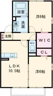 アビタシオンAの間取り画像