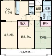 ソレアードパラシオンの間取り画像