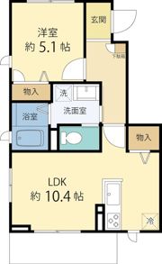 ラ クール ブランシュの間取り画像