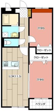 プレステージ東貫αⅠの間取り画像