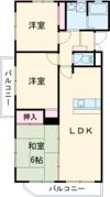 タモンズハートビレッジ Aの間取り画像