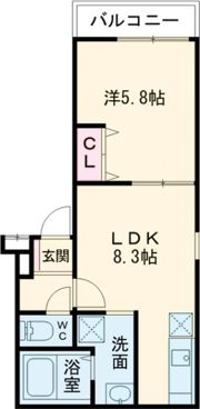 フジパレス鴻池新田駅北の間取り画像