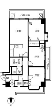 パル・シャトー海南の間取り画像