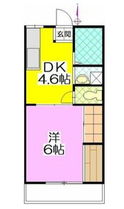 ヴィヴァース絹の台Aの間取り画像