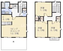 テラスパークビューなかの間取り画像