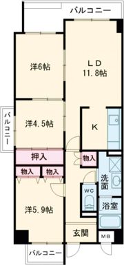 ロードハイムY・Kの間取り画像