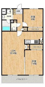 ヴェステンキーファーの間取り画像