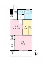 ダイアモンドフラットの間取り画像