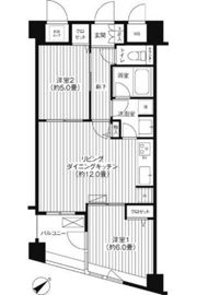 コスモリード新宿余丁町の間取り画像
