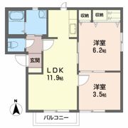 グランシード西田Aの間取り画像