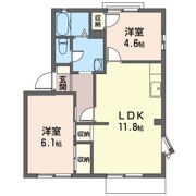 ファミリア ミズノ 2の間取り画像