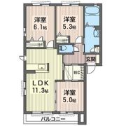 クレセオKOGAの間取り画像
