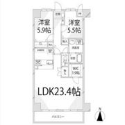 キャッスルコート東辻井の間取り画像