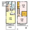 クレール ABの間取り画像