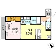 D Paina 千年新町の間取り画像