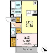 D Paina 千年新町の間取り画像