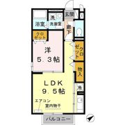 セジュールHIGASHIURAの間取り画像