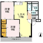 大林マンションの間取り画像