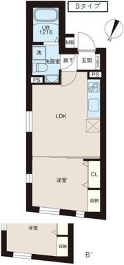 レピュア北池袋駅前レジデンスの間取り画像