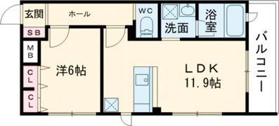 R－4 Court大津京の間取り画像
