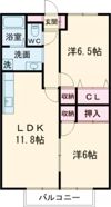 センチュリーパセオ B棟の間取り画像