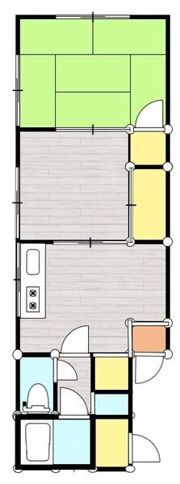元町アパートの間取り画像
