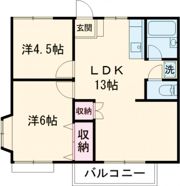 ファミーユ橋本3の間取り画像