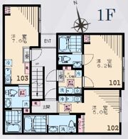 Paddock府中本町の間取り画像