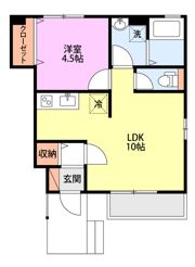 ピュアブルーA棟の間取り画像
