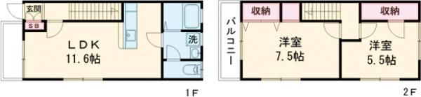 メゾンよしかわの間取り画像